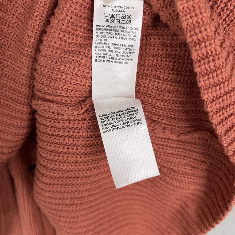 Lucky Brand Sweater Womens Large Pullover Lace Up Back Ribbed Cozy Fall Boho Y2K - Picture 10 of 12